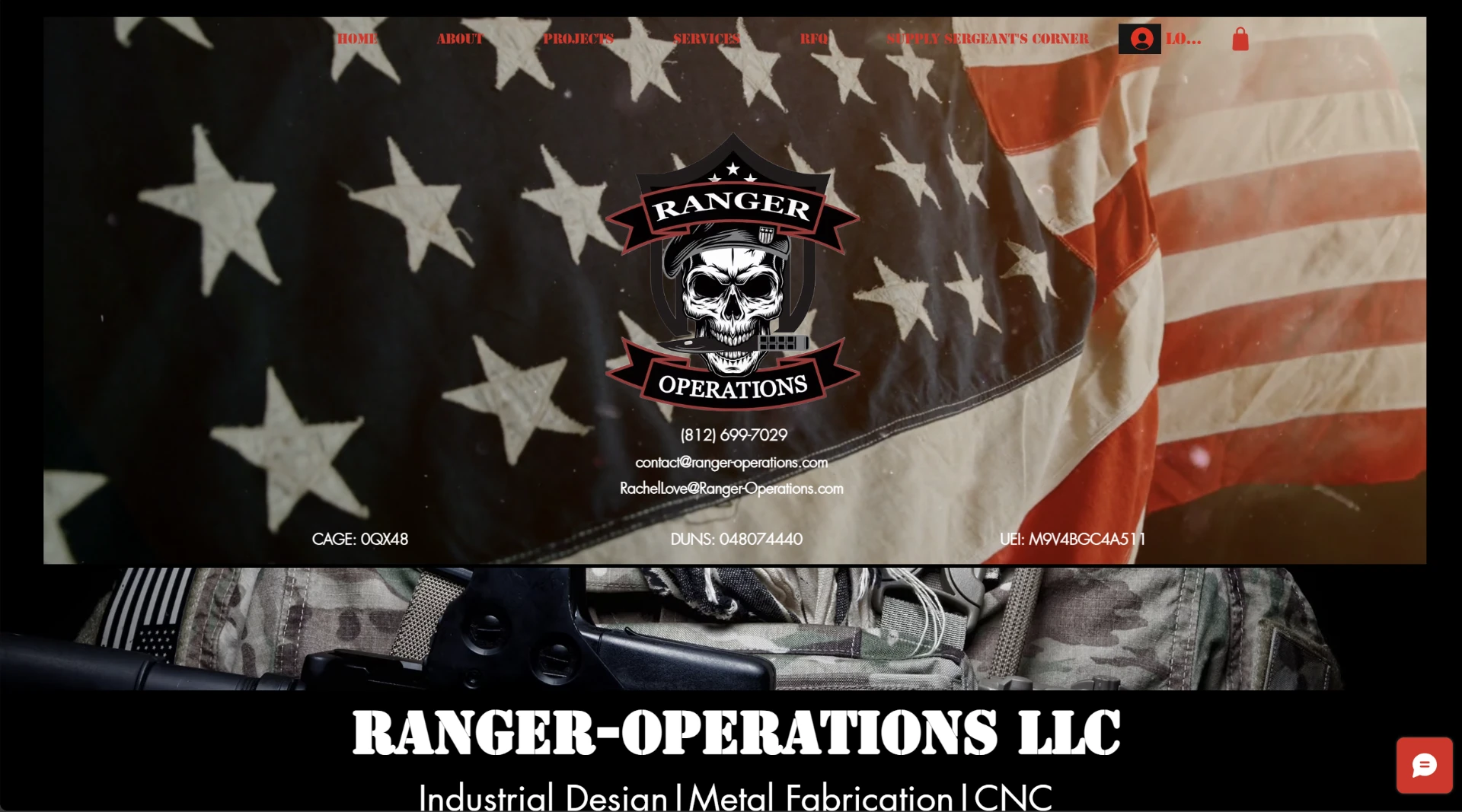Ranger-Operations LLC branded header with logo, contact details, and registration identifiers